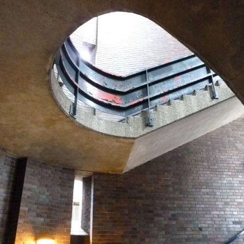 Staircase entrance to Barbican Estate
